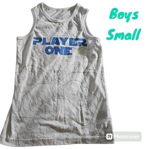 Place Sport Boy Small Sleeveless Tank Player One Gamer Controller Active Summer